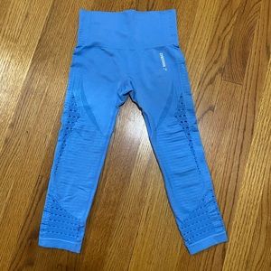 Gymshark Energy Seamless Cropped Legging- Blue